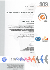 ISO 9001 Certificate · Delvalle Box