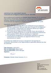 CERTIFICAT REACH · Delvalle Box