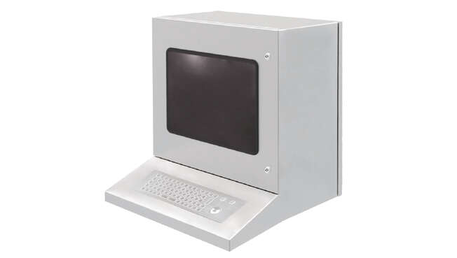 Workstation HMI´s Stainless Steel PC Compact Enclosure IP65 · Delvalle Box