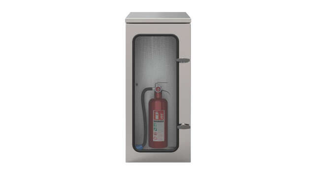 Stainless Steel Fire Extinguisher Enclosure IP66 · Delvalle Box