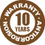 Logo 10 años anticorrosión · Delvalle Box