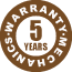 Logo 5 ans parties mécaniques · Delvalle Box