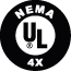 Logo UL NEMA 4X · Delvalle Box