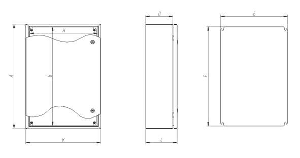 Caja Inoxidable Mural Luxor IP66 · Delvalle Box