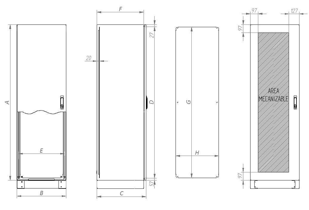 Armario Compacto Aluminio Tribeca IP66 · Delvalle Box