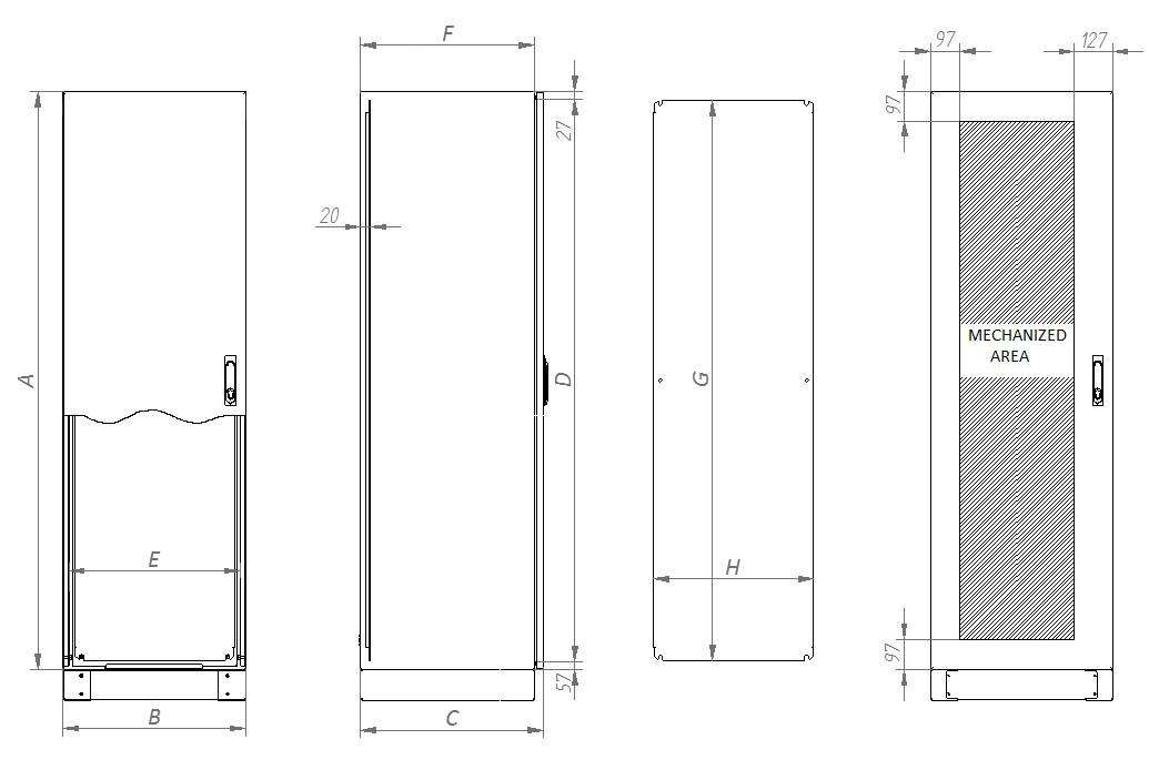 Aluminium Free-Standing Enclosure · Delvalle Box