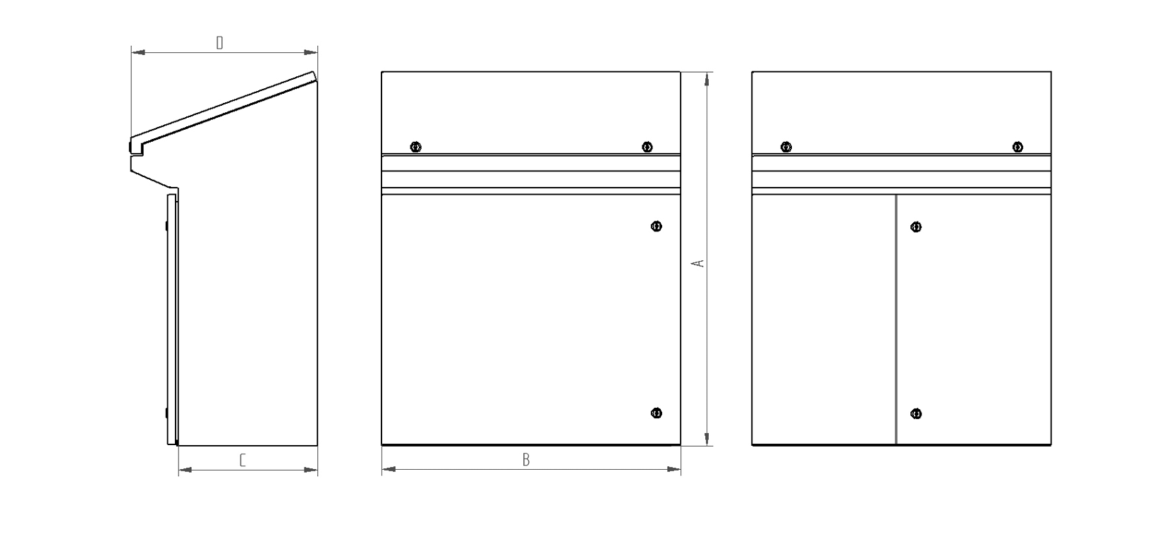 Pupitre Inoxydable Riviera IP66 · Delvalle Box