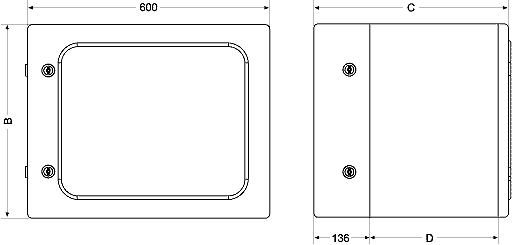 Rack Enclosure Split Body · Delvalle Box