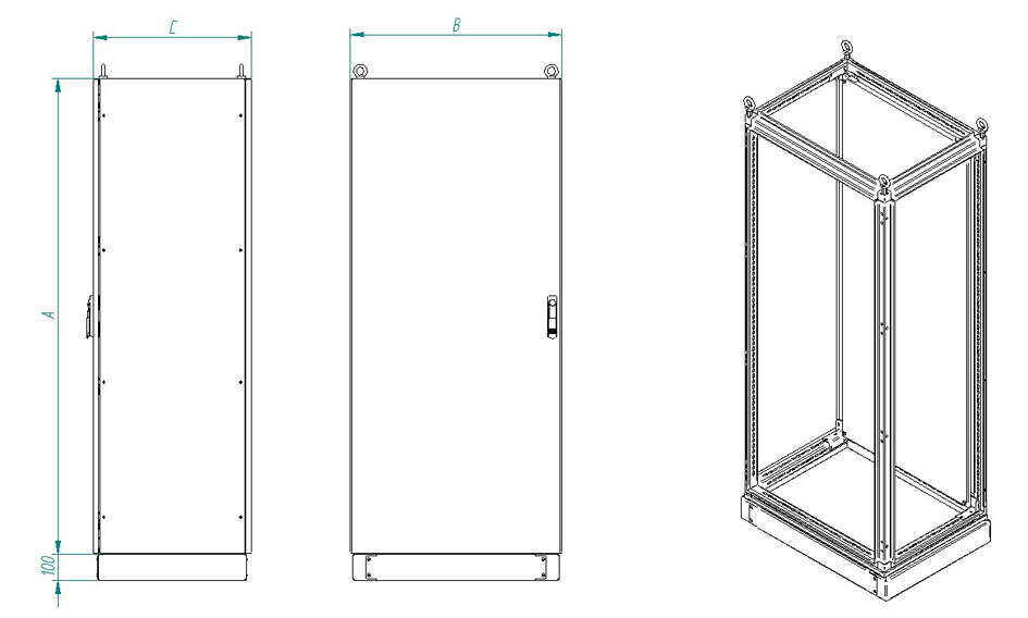 Armario Modular Combinable Titan IP66 · Delvalle Box