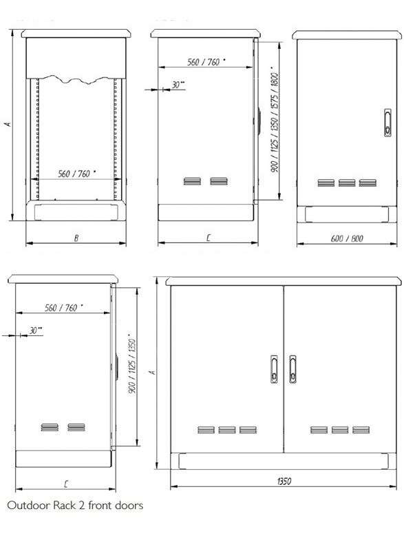 Outdoor Rack Tornado EMC · Delvalle Box