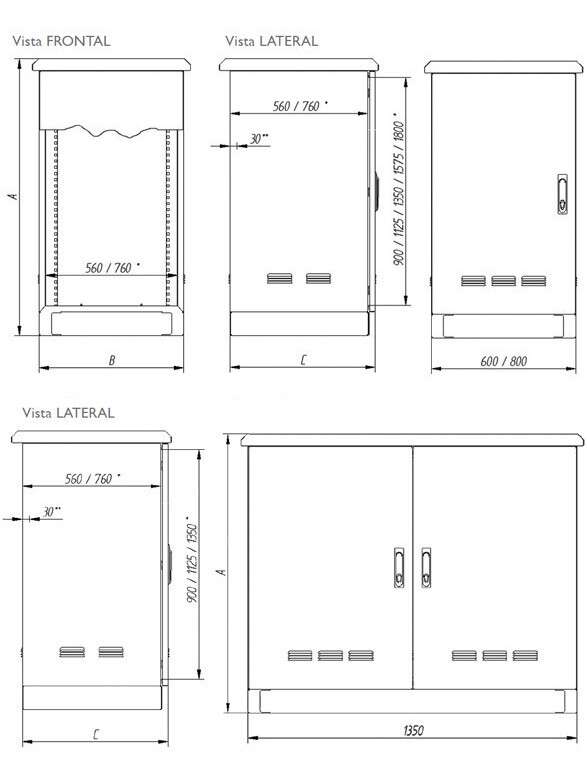 Rack de Exterior Tornado EMC · Delvalle Box