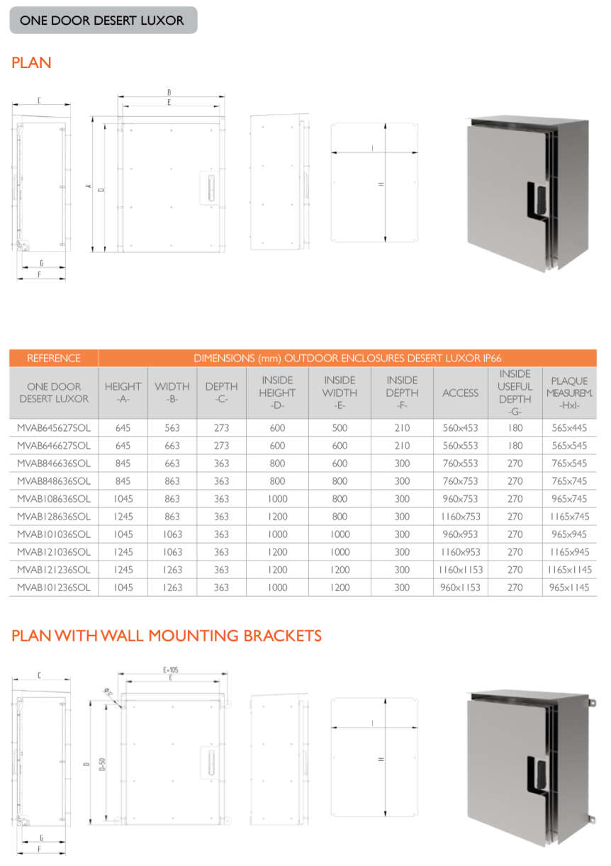 PLAN ONE DOOR DESERT LUXOR · Delvalle Box