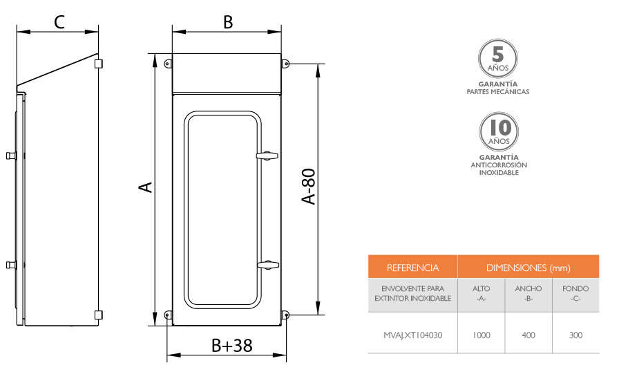 Dimensiones · Delvalle Box