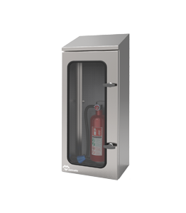 Stainless Steel Fire Extinguisher Enclosure IP66 · Delvalle Box