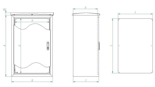 Galvanized Outdoor Cabinet Tropico IP66 · Delvalle Box