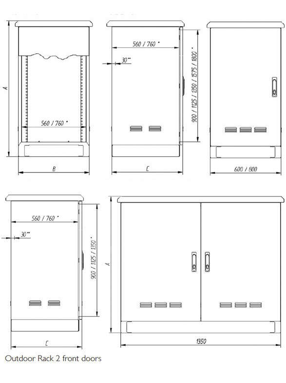 Aluminum Outdoor Rack with Double Wall Tornado · Delvalle Box