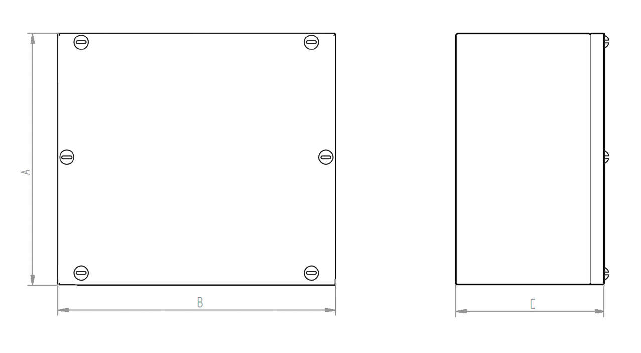 Dimensiones · Delvalle Box