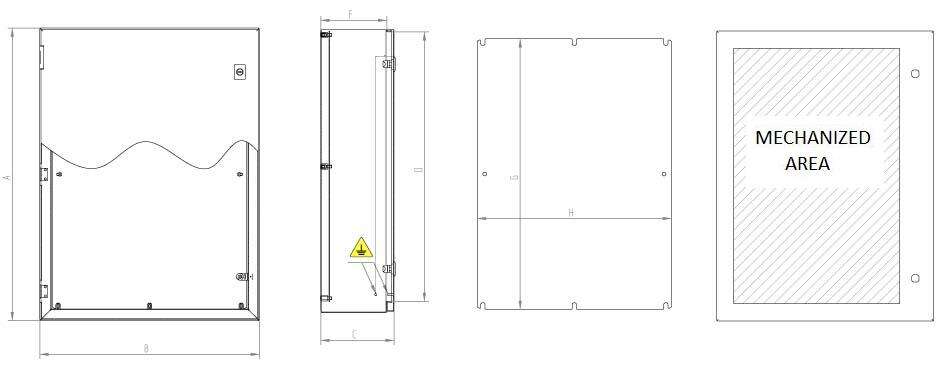 Aluminium Wall Enclosure Luxor IP66 · Delvalle Box