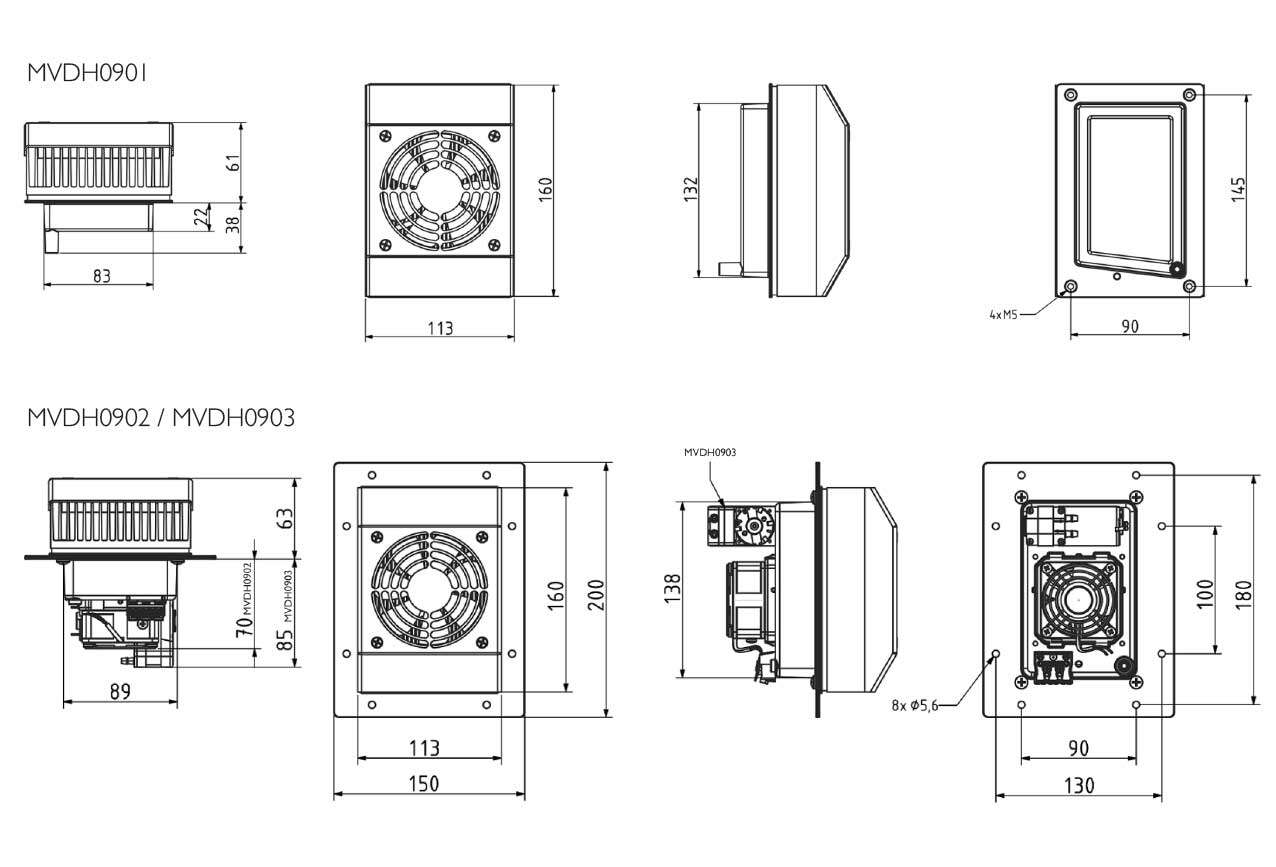 Déshumidificateur électrique domestique, 2200 pi3 (225 pi2) Mini