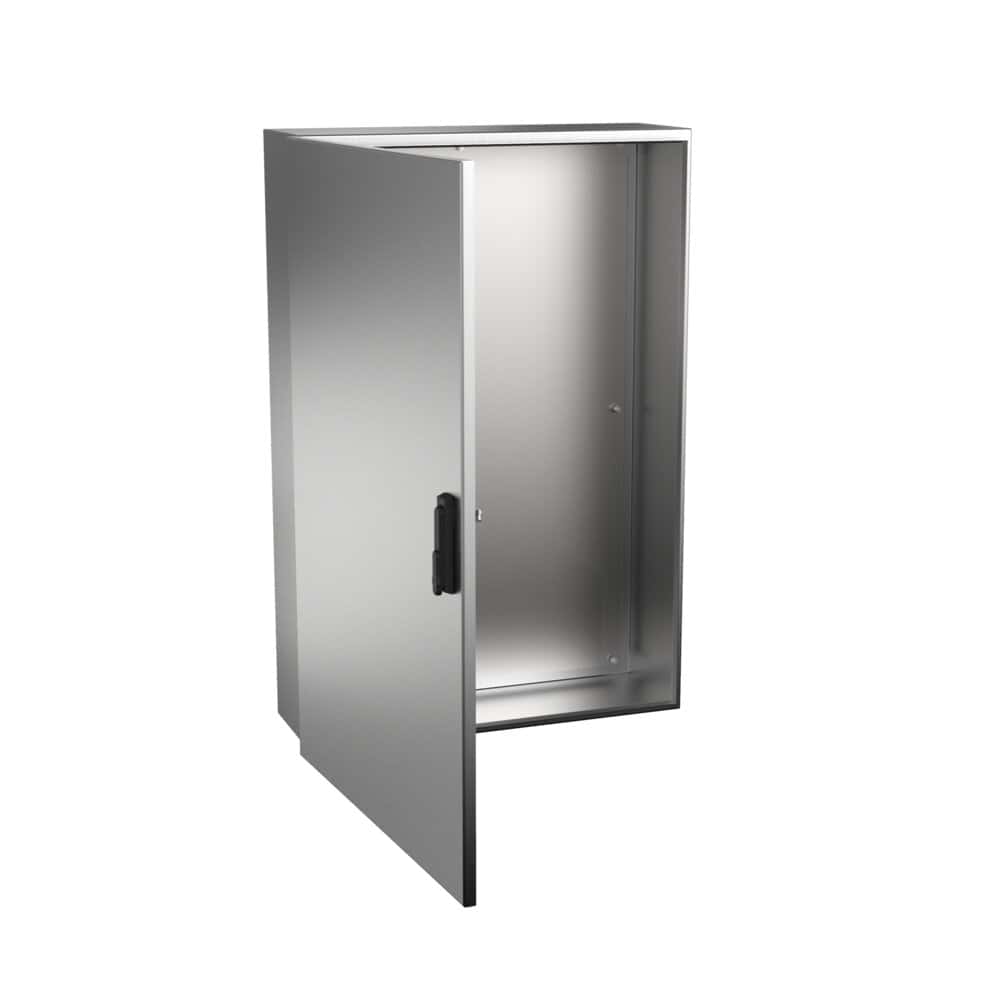 Stainless steel wall enclosure luxor IP66: side view of the product