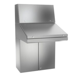 Pupitre inoxydable atrium IP66 · vue principale