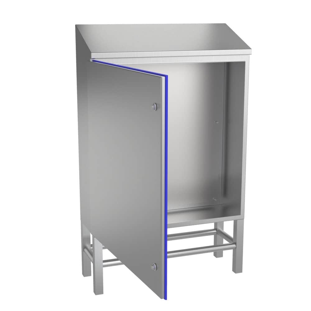 Hygienic design enclosure luxor IP6K9K: side view of the product