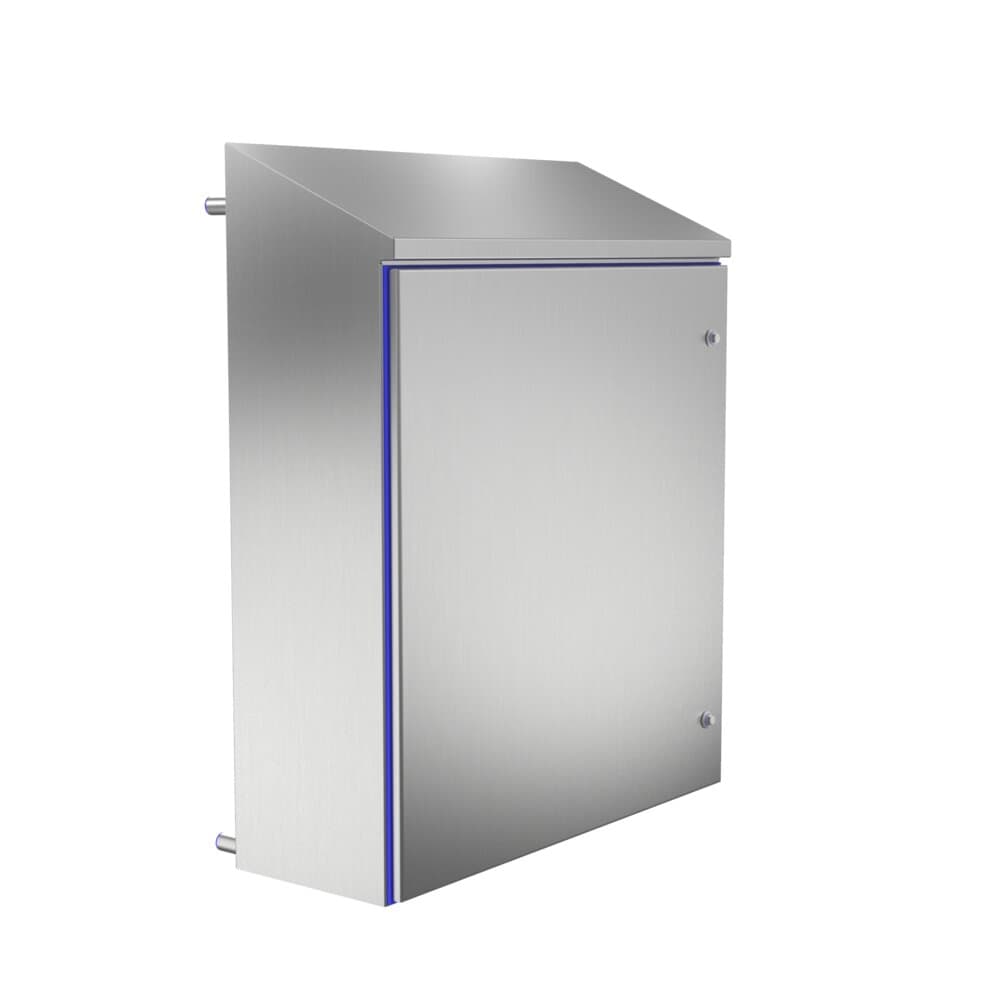 Hygienic design enclosure luxor IP6K9K: rear view of the product