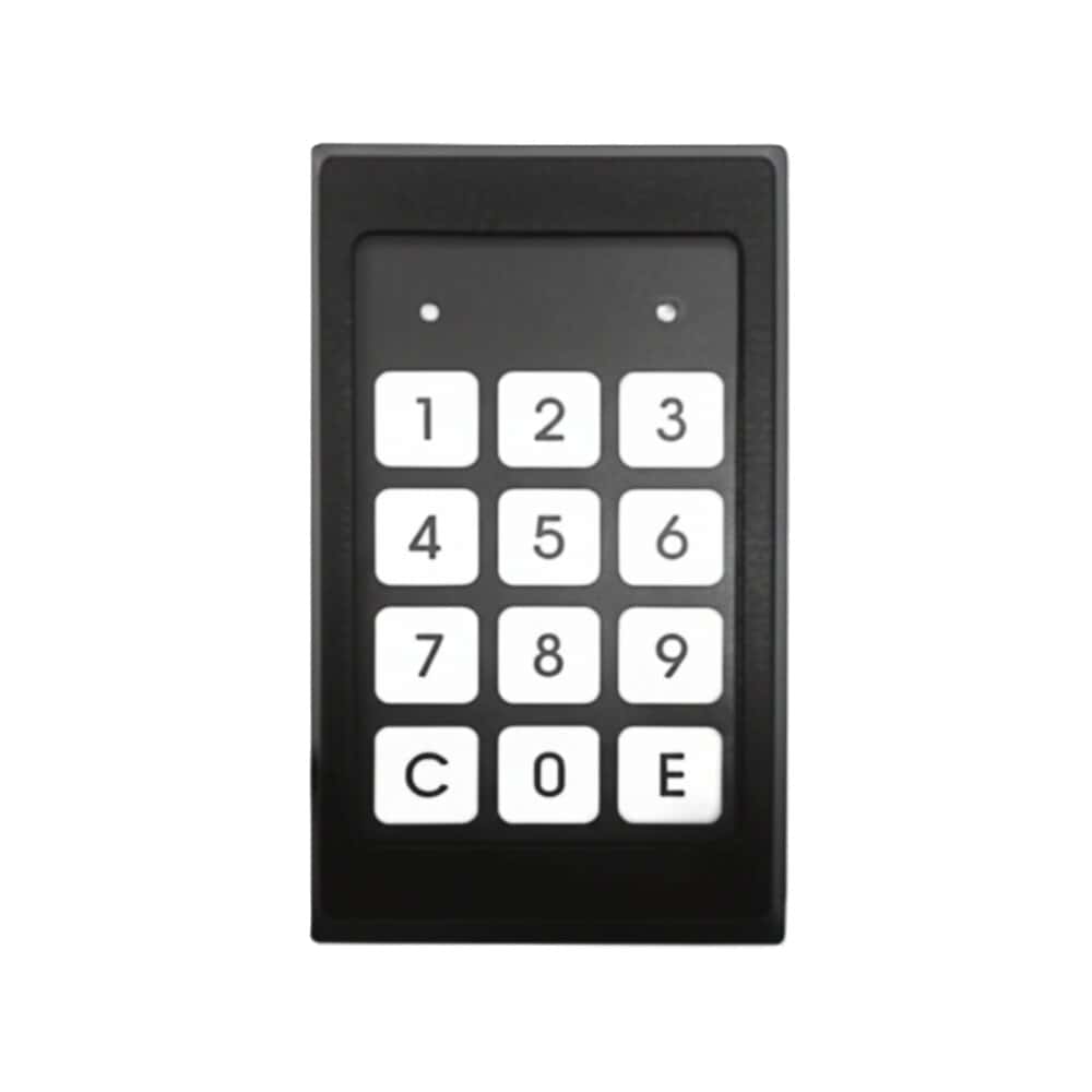 Electronic opening handle for enclosures: detail view of the product