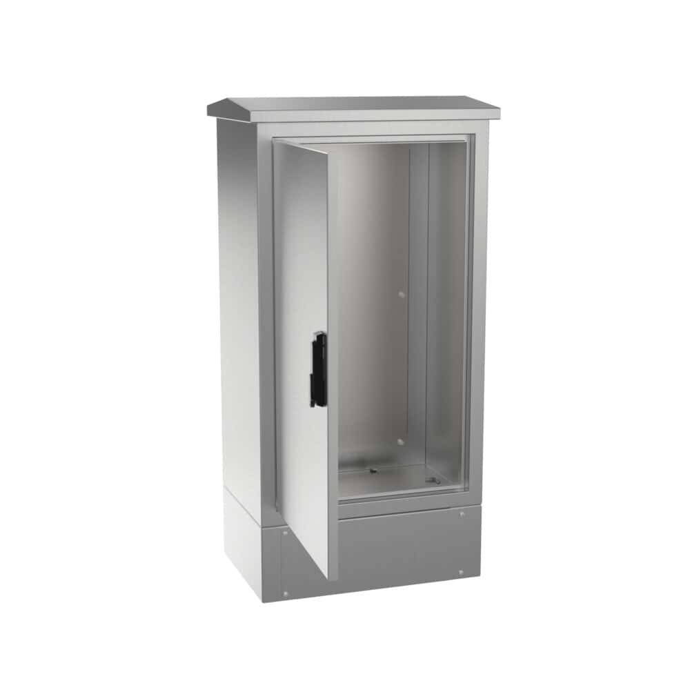 Roof for electrical enclosures: side view of the product